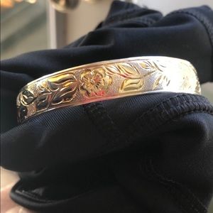 STERLING SILVER & GOLD BRACELET